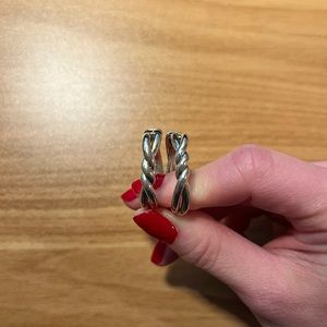 DAVID YURMAN Twisted Hoop Earrings